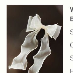 NWT Anthropologie Chiffon hair bow